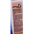 2-1/2" x 8" Stock Ribbon Bookmarks (FOOTPRINTS)